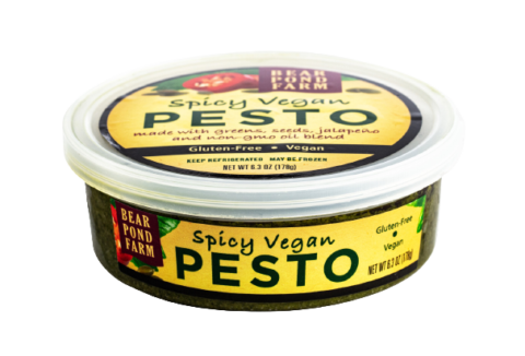 Spicy Vegan Pesto | Bear Pond Farm